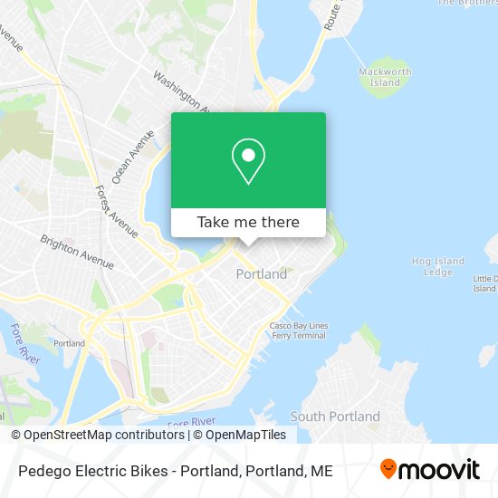 Pedego Electric Bikes - Portland map