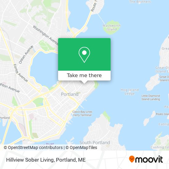 Hillview Sober Living map