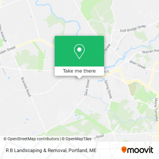 R B Landscaping & Removal map
