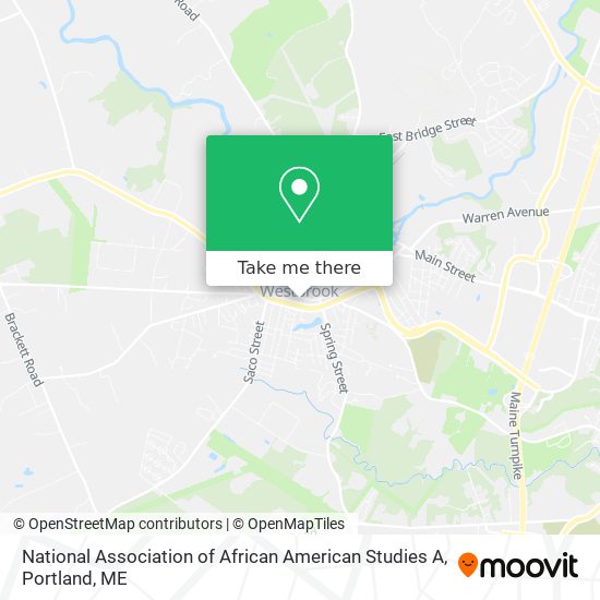 National Association of African American Studies A map