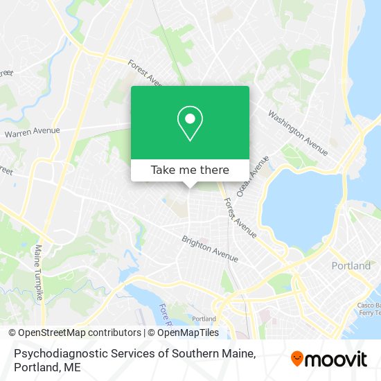 Psychodiagnostic Services of Southern Maine map