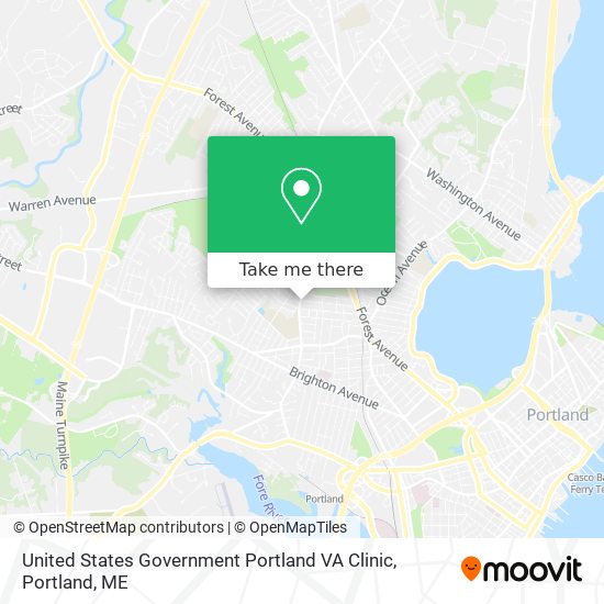 Mapa de United States Government Portland VA Clinic