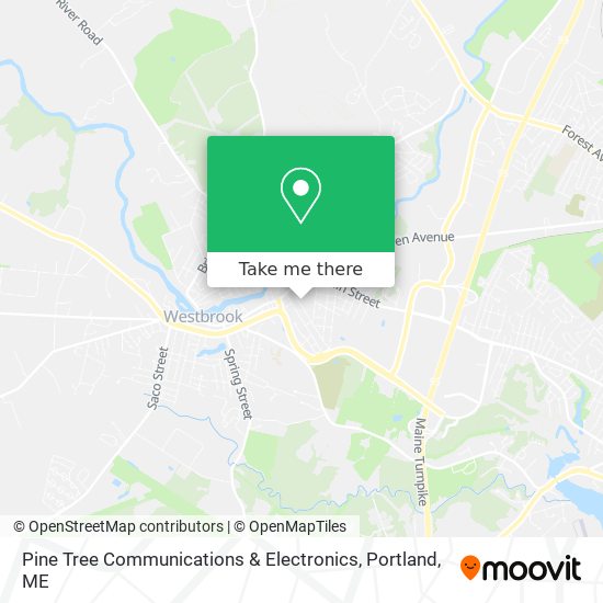 Mapa de Pine Tree Communications & Electronics