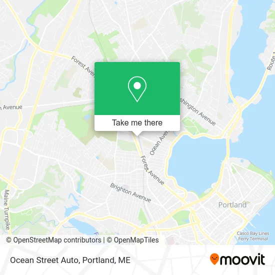 Ocean Street Auto map