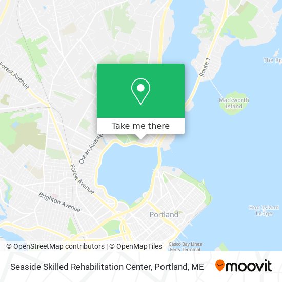 Seaside Skilled Rehabilitation Center map