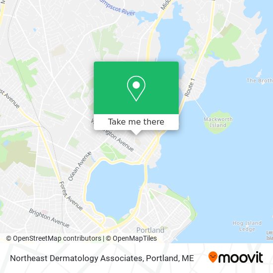 Northeast Dermatology Associates map