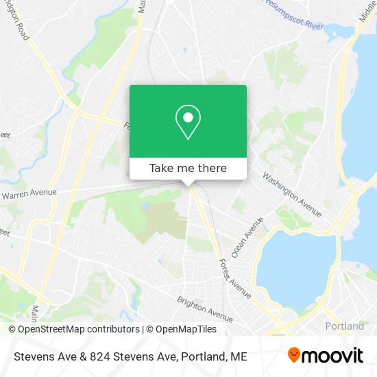 Stevens Ave & 824 Stevens Ave map