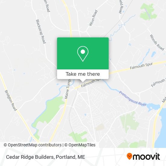 Cedar Ridge Builders map