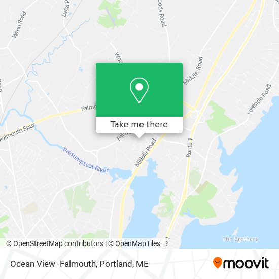 Ocean View -Falmouth map