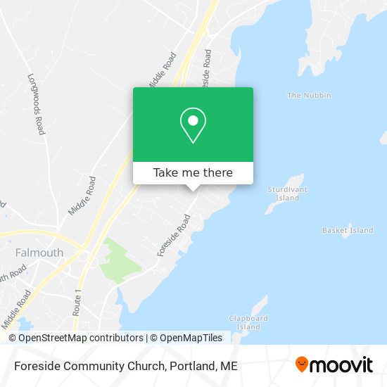 Mapa de Foreside Community Church