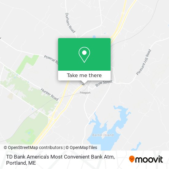 TD Bank America's Most Convenient Bank Atm map