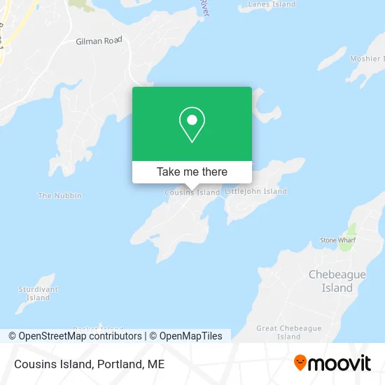 Cousins Island map
