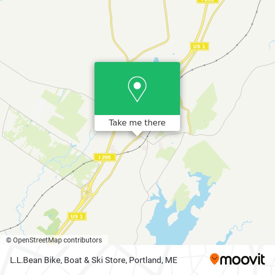 L.L.Bean Bike, Boat & Ski Store map