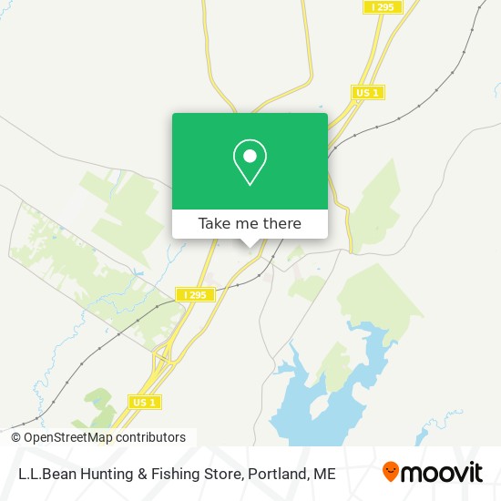 L.L.Bean Hunting & Fishing Store map