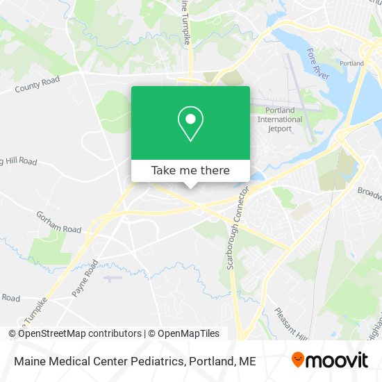Maine Medical Center Pediatrics map