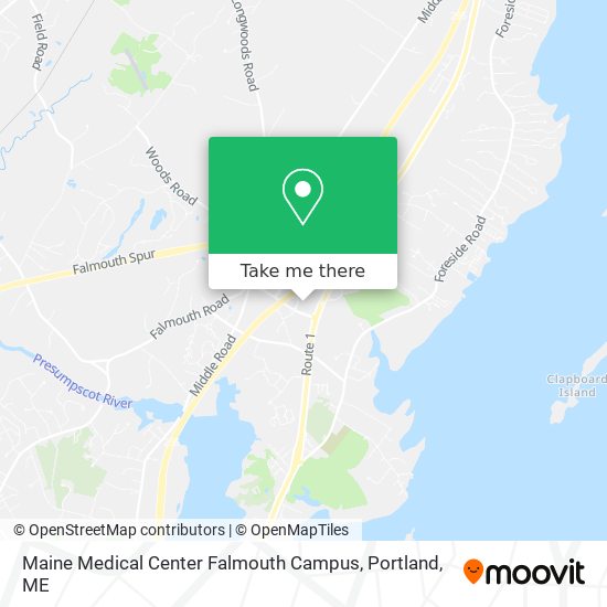 Maine Medical Center Falmouth Campus map