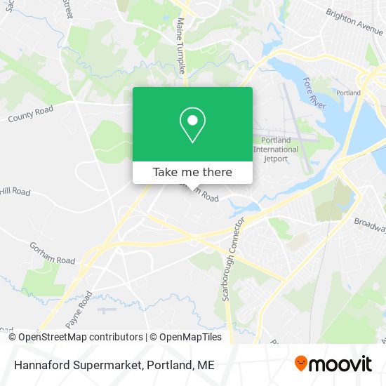 Mapa de Hannaford Supermarket