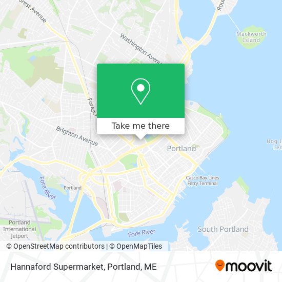 Hannaford Supermarket map