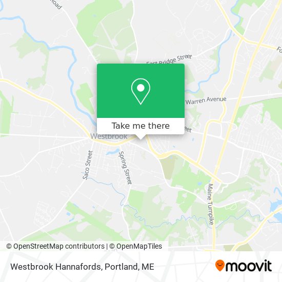 Mapa de Westbrook Hannafords
