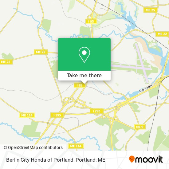 Berlin City Honda of Portland map