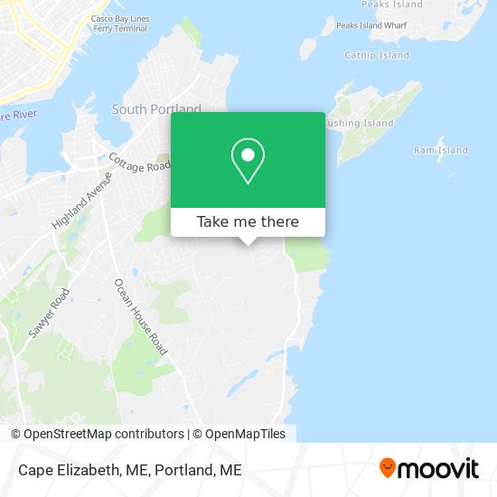 Cape Elizabeth, ME map