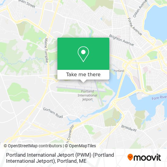 Portland International Jetport (PWM) (Portland International Jetport) map