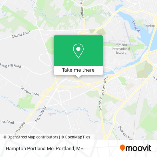 Hampton Portland Me map