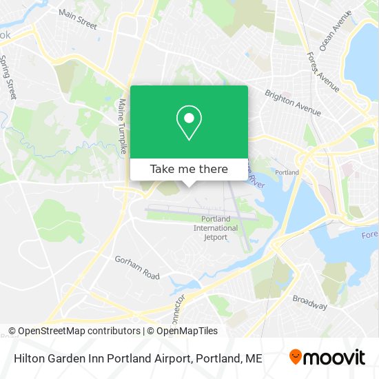 Mapa de Hilton Garden Inn Portland Airport