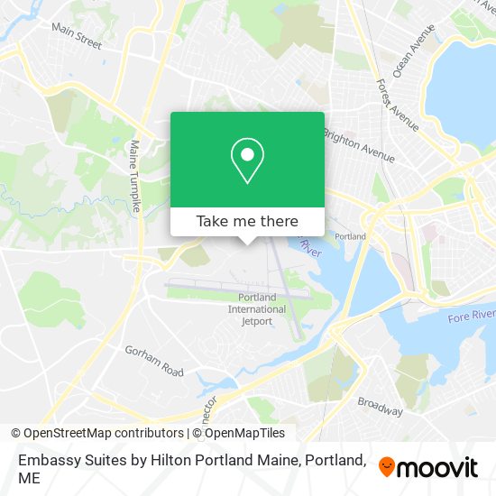 Embassy Suites by Hilton Portland Maine map