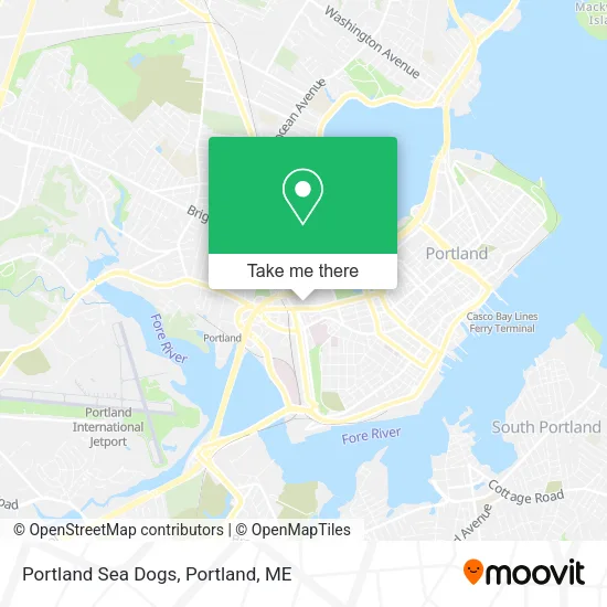 Portland Sea Dogs map