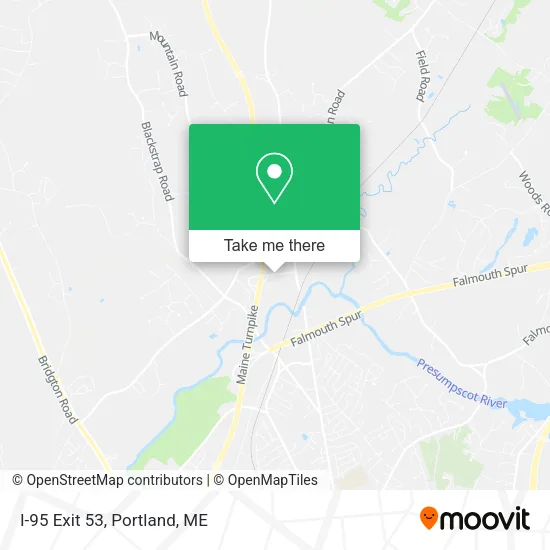 I-95 Exit 53 map