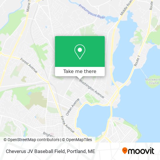 Mapa de Cheverus JV Baseball Field