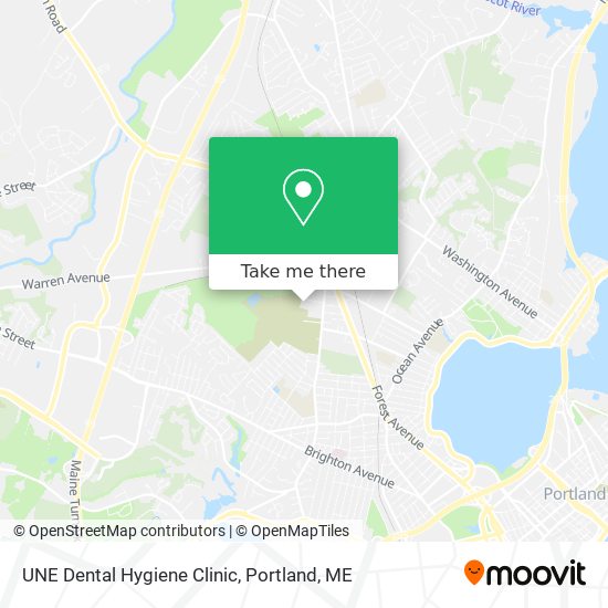 UNE Dental Hygiene Clinic map