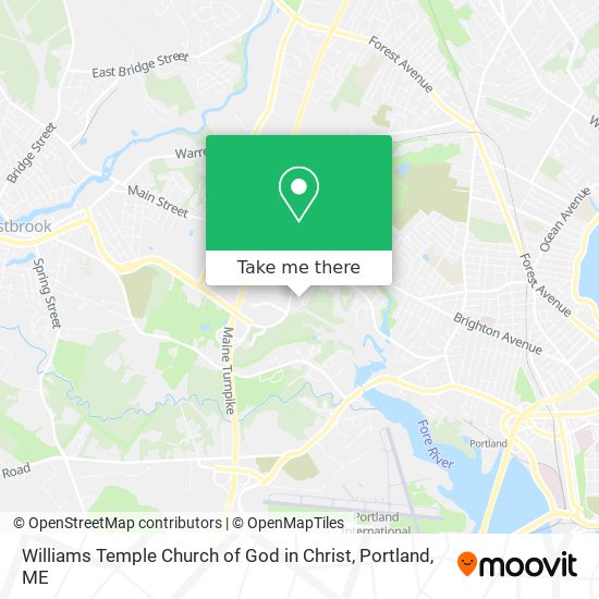 Mapa de Williams Temple Church of God in Christ