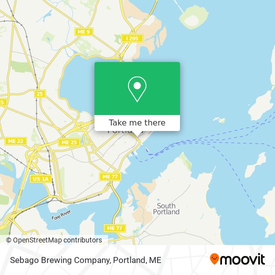 Sebago Brewing Company map