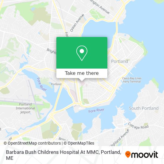 Barbara Bush Childrens Hospital At MMC map