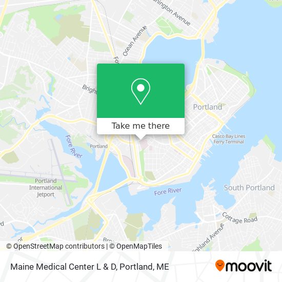 Maine Medical Center L & D map