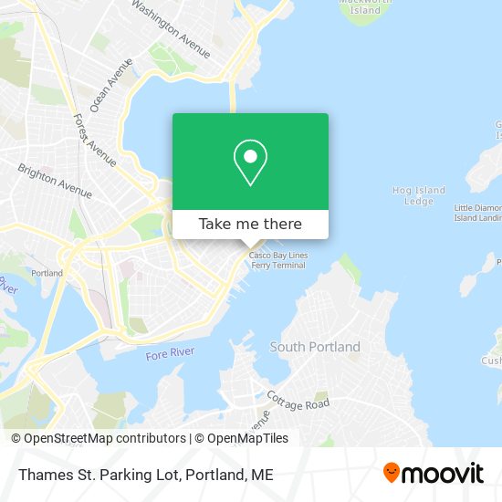 Thames St. Parking Lot map