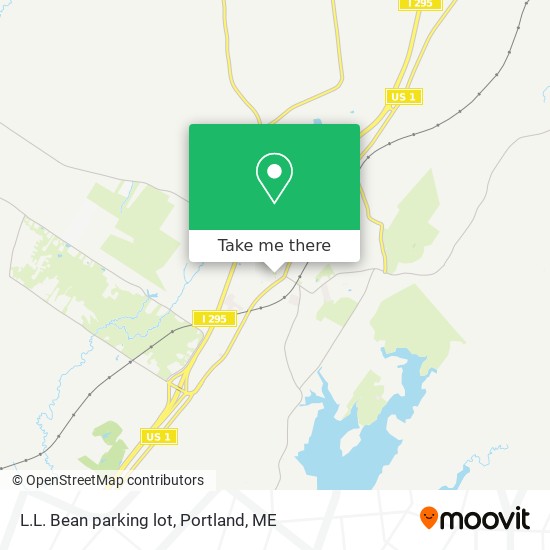 L.L. Bean parking lot map