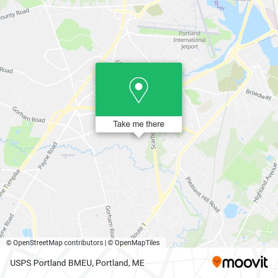 Mapa de USPS Portland BMEU