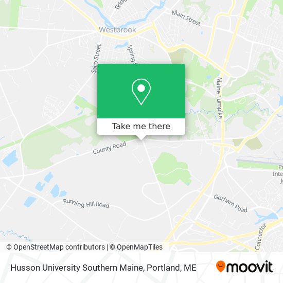 Husson University Southern Maine map