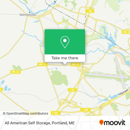 All American Self Storage map