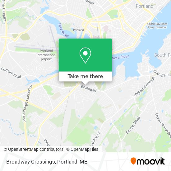 Mapa de Broadway Crossings