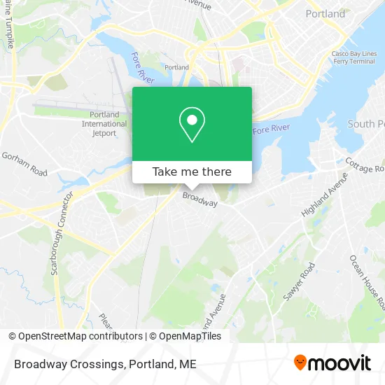 Broadway Crossings map