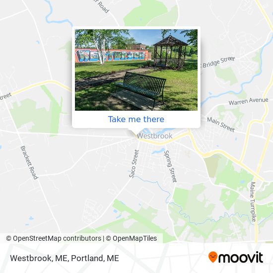 Mapa de Westbrook, ME
