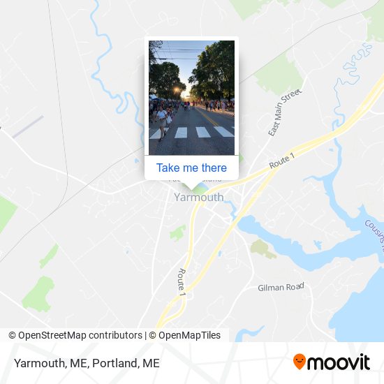 Mapa de Yarmouth, ME