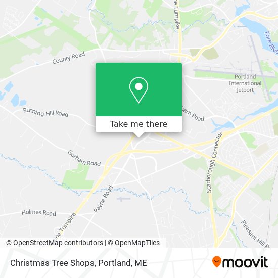 Christmas Tree Shops map