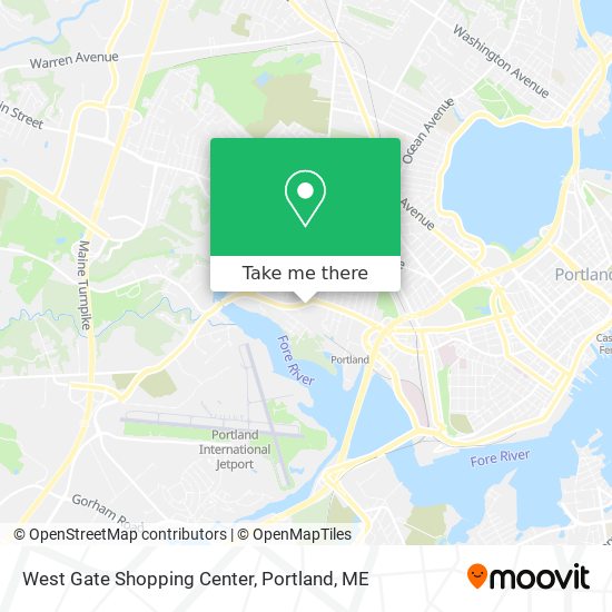 West Gate Shopping Center map