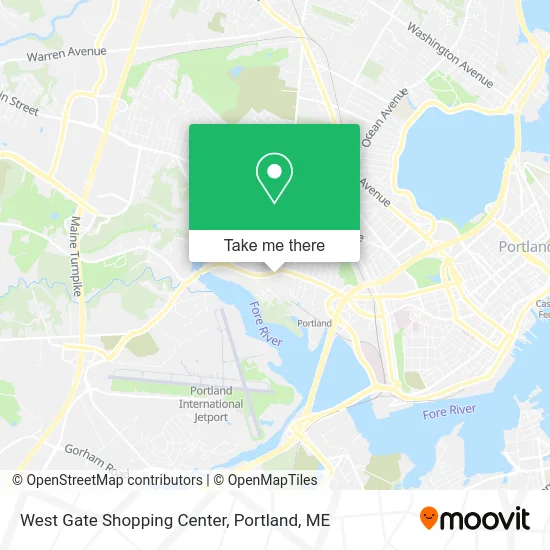 West Gate Shopping Center map