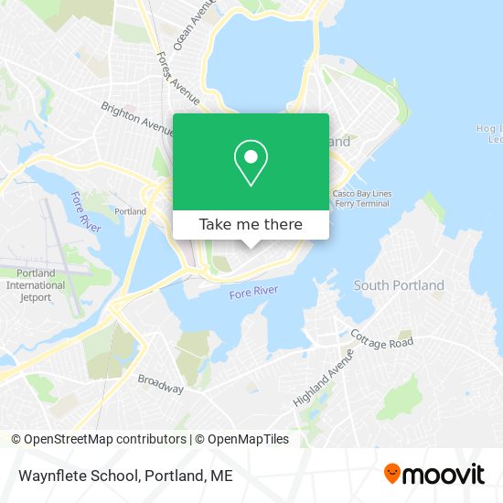 Waynflete School map